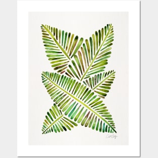 Green Banana Leaves Posters and Art